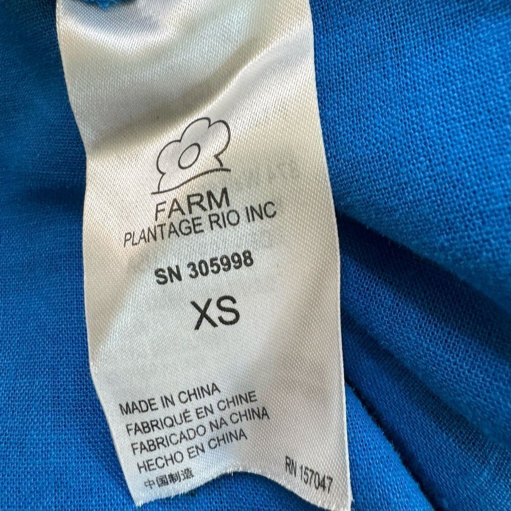 FARM Rio Azure Off-Shoulder Midi Dress - Picture 9 of 11